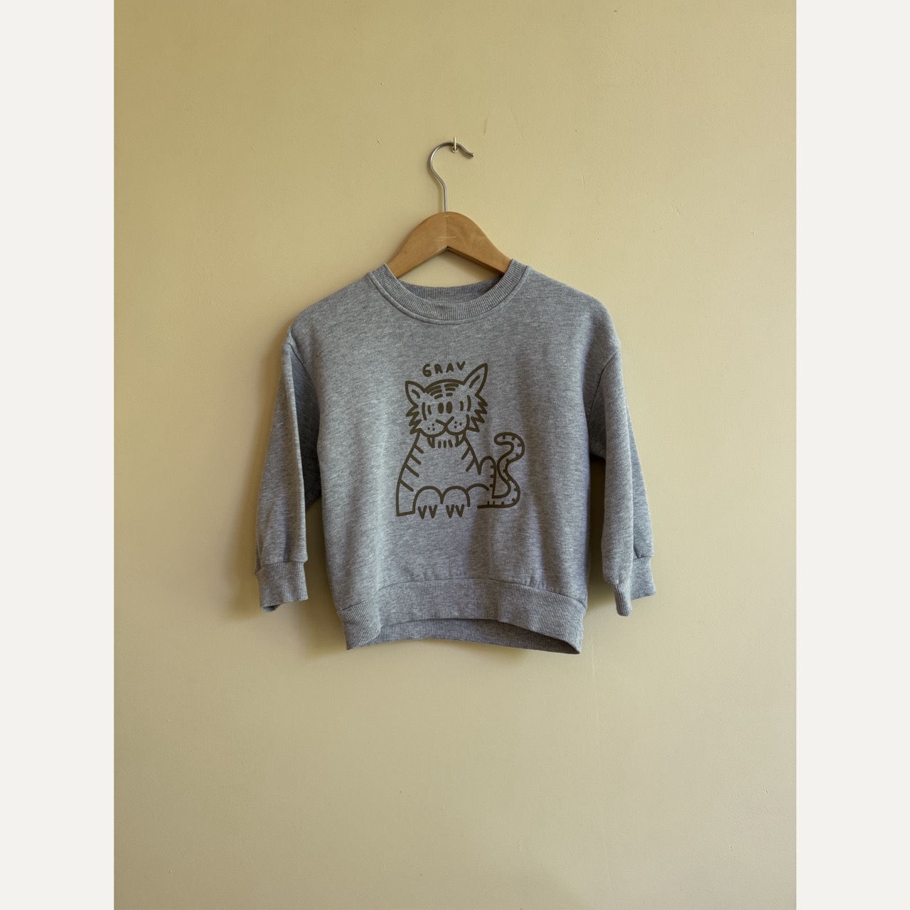 TWEEDEKANS - 5-6Y Grav sweat 4Y